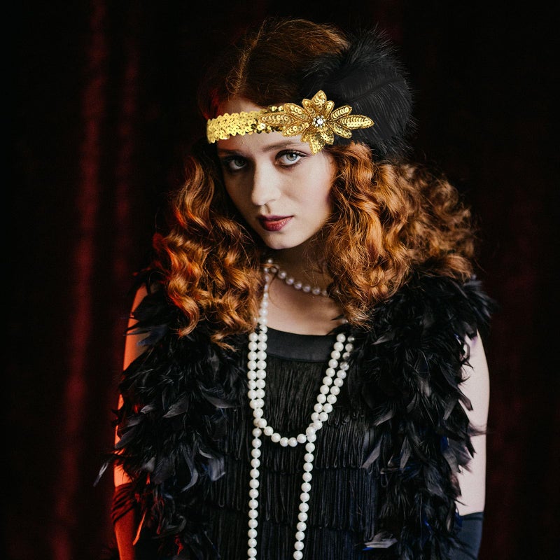 FEPITO 1920s Accessories Set for Women Flapper - Image 5